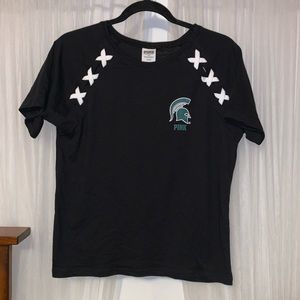 PINK MSU Spartans T-shirt - NWT